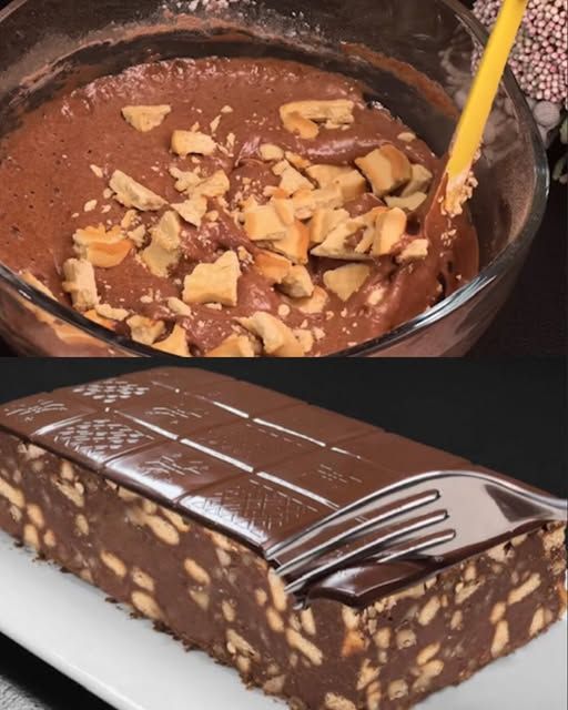 salam de biscuiți cu ciocolată și nuci